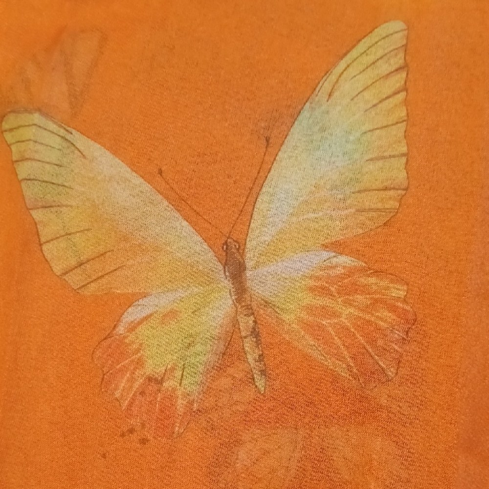 ART OF THE SCARF Tie Rack Orange Butterfly Scarf - Picture 9 of 15